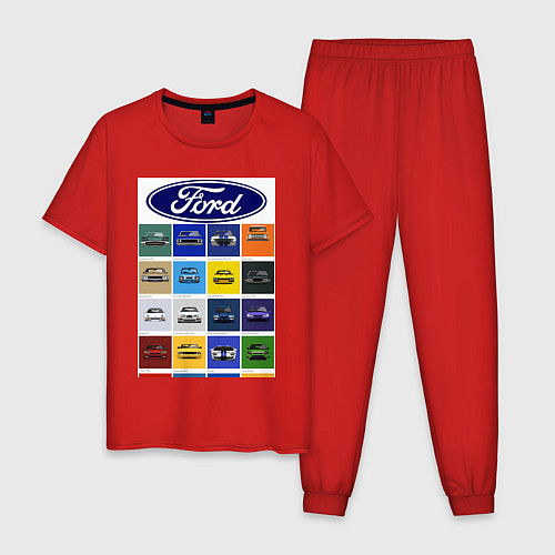 Мужская пижама Ford модели / Красный – фото 1