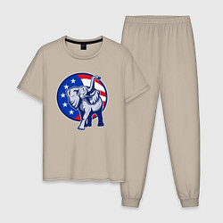 Мужская пижама USA elephant