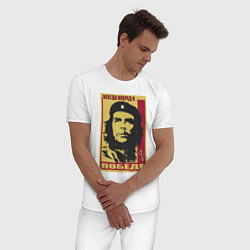 Пижама хлопковая мужская Че Гевара - всегда к победе из газеты Granma 1960, цвет: белый — фото 2