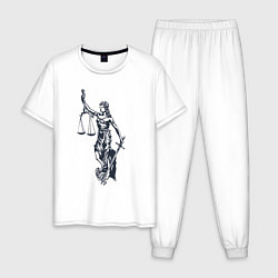 Мужская пижама Фемида правосудие