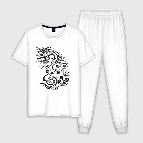 Мужская пижама Вдохновение из природы / Белый – фото 1