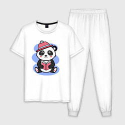 Мужская пижама Панда с книжкой
