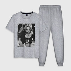 Мужская пижама Ребекка в позе - Киберпанк