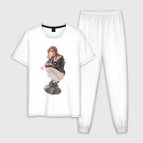 Мужская пижама Момо Аясэ НЛО / Белый – фото 1