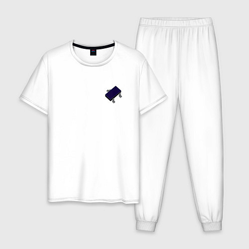 Мужская пижама Электронный компонент для радиолюбителей / Белый – фото 1