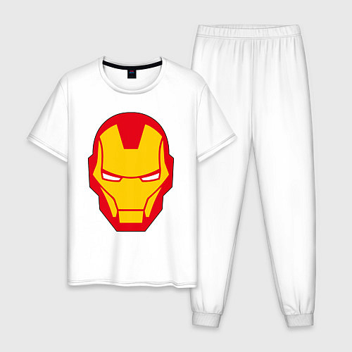 Мужская пижама Iron man logo / Белый – фото 1