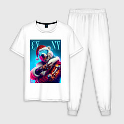 Мужская пижама Cyber new year - bear ai art