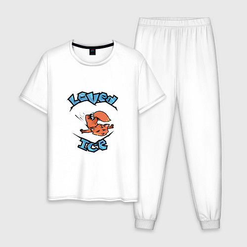 Мужская пижама Любил лёд / Белый – фото 1