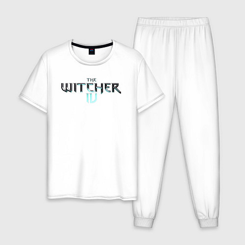 Мужская пижама The witcher 4 logo / Белый – фото 1