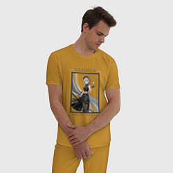 Пижама хлопковая мужская Sanhua Snow Waltz, цвет: горчичный — фото 2