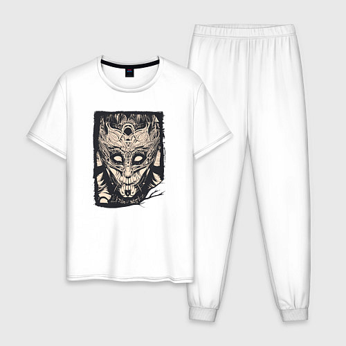 Мужская пижама Мистический облик / Белый – фото 1