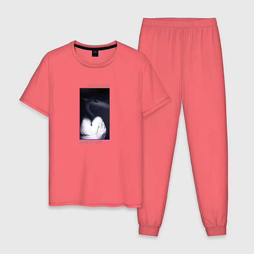 Мужская пижама Depeche Mode - speak and spell / Коралловый – фото 1