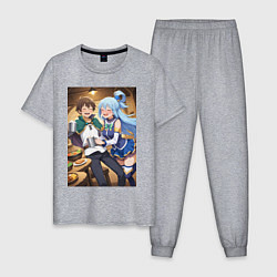 Мужская пижама Кадзума и Аква веселые будни