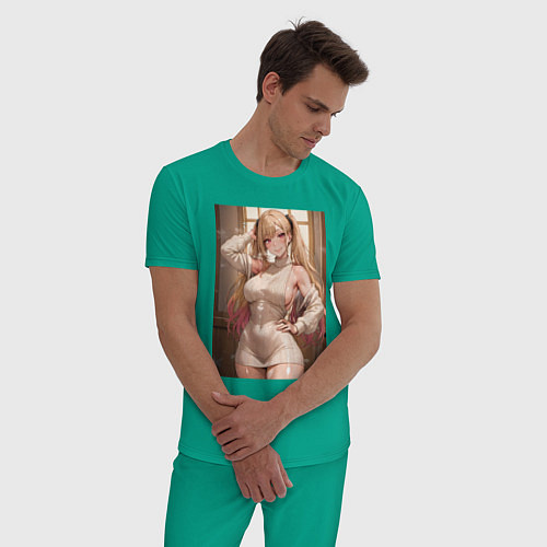 Мужская пижама Marin Kitagawa: Sexy / Зеленый – фото 3