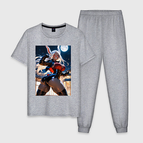 Мужская пижама Мирко из Моя геройская академия в неофициальном ко / Меланж – фото 1