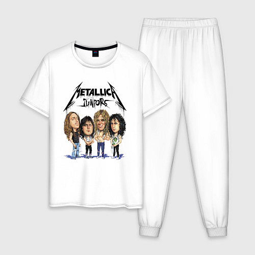 Мужская пижама Metallica juniors - cartoon / Белый – фото 1