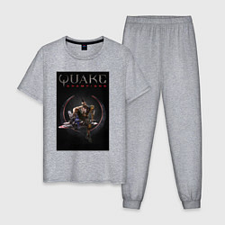 Пижама хлопковая мужская Quake champions Anarki, цвет: меланж
