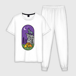 Мужская пижама Волк и турист