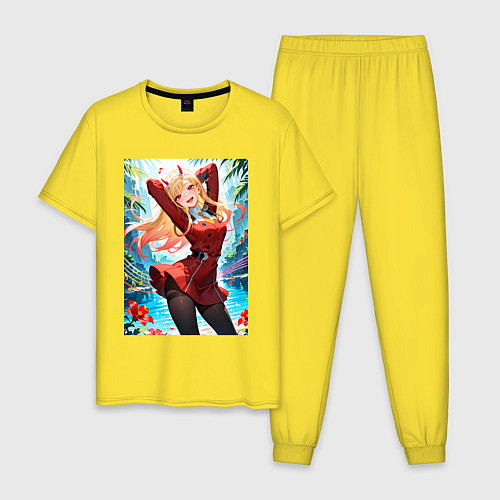 Мужская пижама Марин Китагава косплей 002 Darling in the Franxx / Желтый – фото 1
