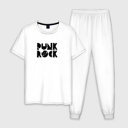 Мужская пижама Punk Rock in black