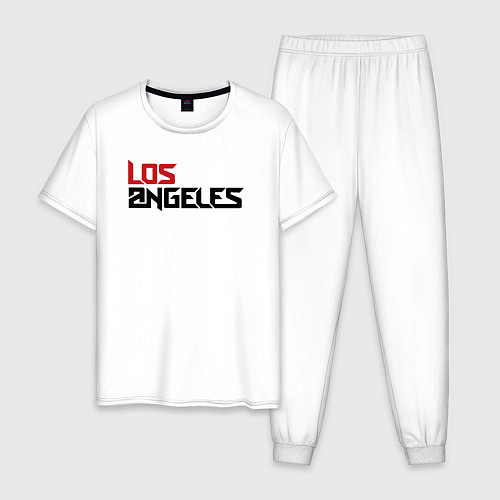 Мужская пижама USA Los Angeles / Белый – фото 1