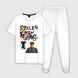 Мужская пижама Stalin граффити