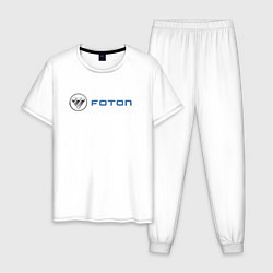 Пижама хлопковая мужская Foton, цвет: белый