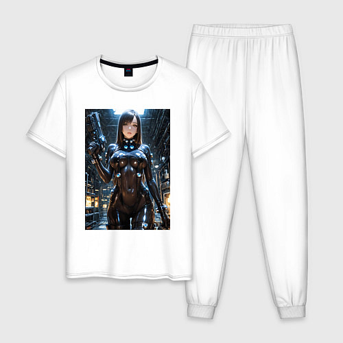 Мужская пижама Шинохира Рейка Gantz O / Белый – фото 1