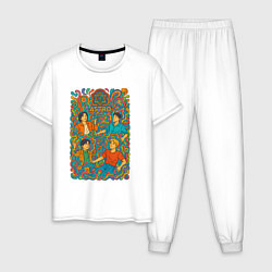 Мужская пижама Astro психоделика