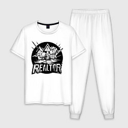 Мужская пижама Риелтор дом