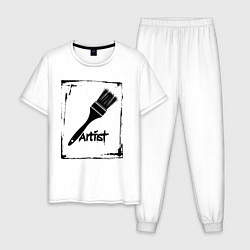 Мужская пижама Кисть художника
