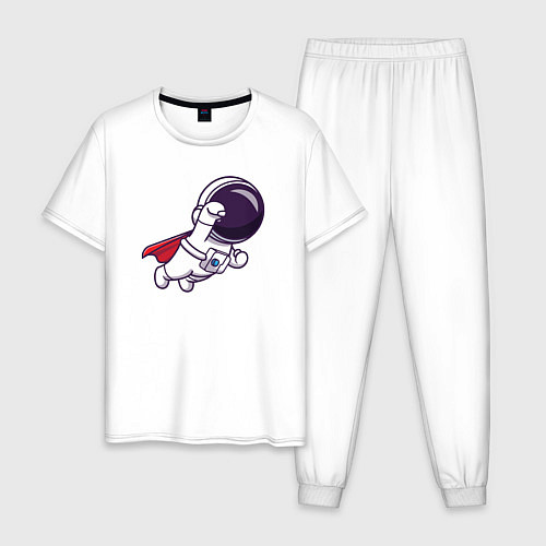 Мужская пижама Spaceman superman / Белый – фото 1