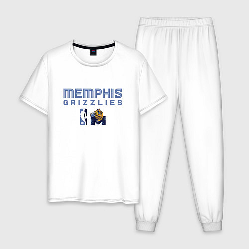 Мужская пижама Memphis Grizzlies - basketball NBA / Белый – фото 1