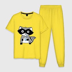 Мужская пижама Енот-мальчик