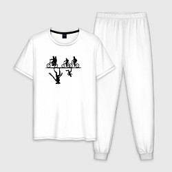 Мужская пижама Очень странные дела параллельный мир