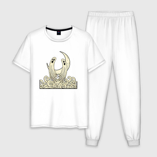 Мужская пижама Два духа под луной / Белый – фото 1