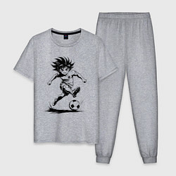 Мужская пижама Футбольная атака аниме