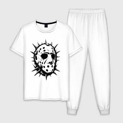 Мужская пижама Шипастая хоккейная маска