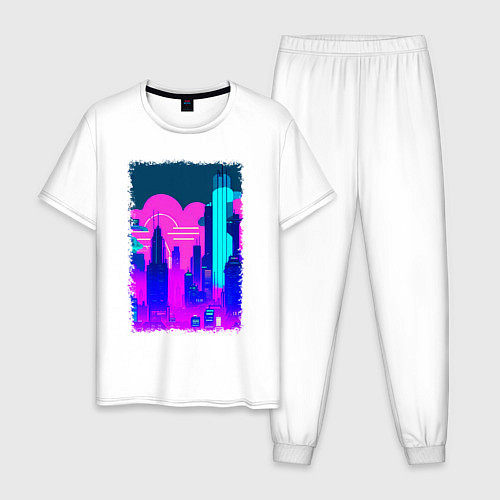 Мужская пижама Будущее близко / Белый – фото 1