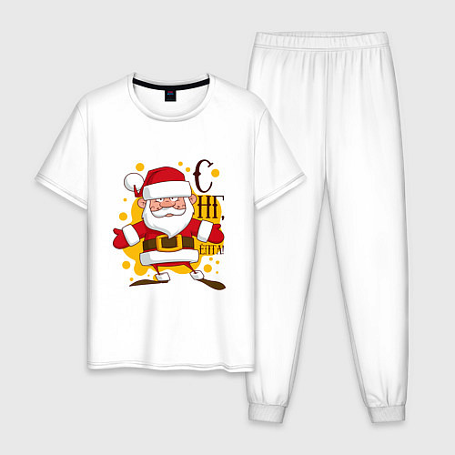 Мужская пижама С Новым годом, ёпта / Белый – фото 1