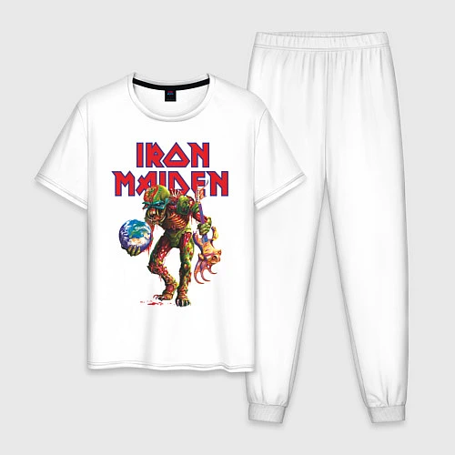 Мужская пижама Iron Maiden / Белый – фото 1