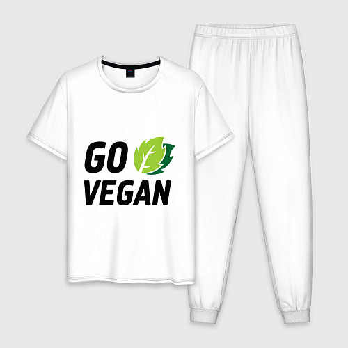 Мужская пижама Go vegan / Белый – фото 1