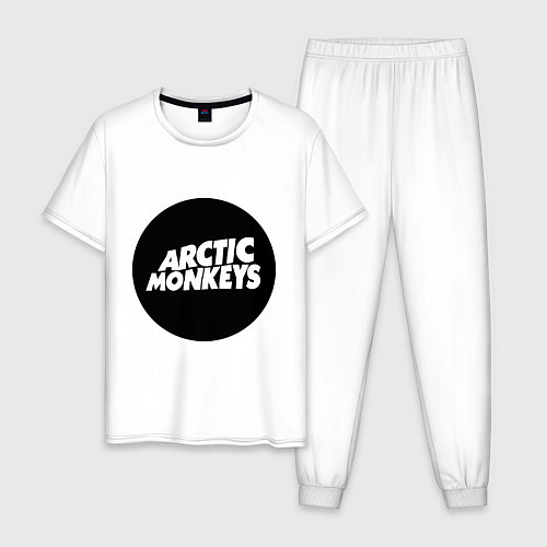 Мужская пижама Arctic Monkeys Round / Белый – фото 1