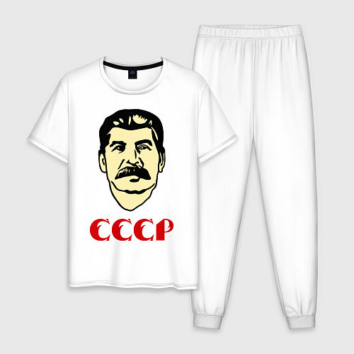 Мужская пижама Сталин: СССР / Белый – фото 1