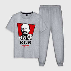 Пижама хлопковая мужская KGB: So Good, цвет: меланж