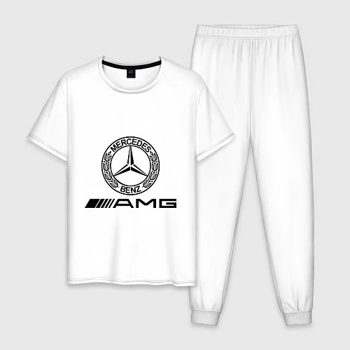 Мужская пижама AMG / Белый – фото 1