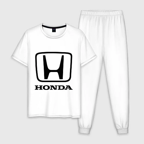 Мужская пижама Honda logo / Белый – фото 1