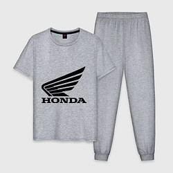 Пижама хлопковая мужская Honda Motor, цвет: меланж