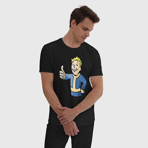 Мужская пижама Fallout vault boy / Черный – фото 3