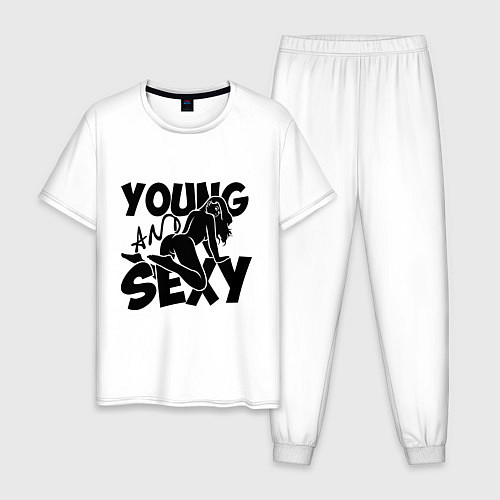 Мужская пижама Young & Sexy / Белый – фото 1